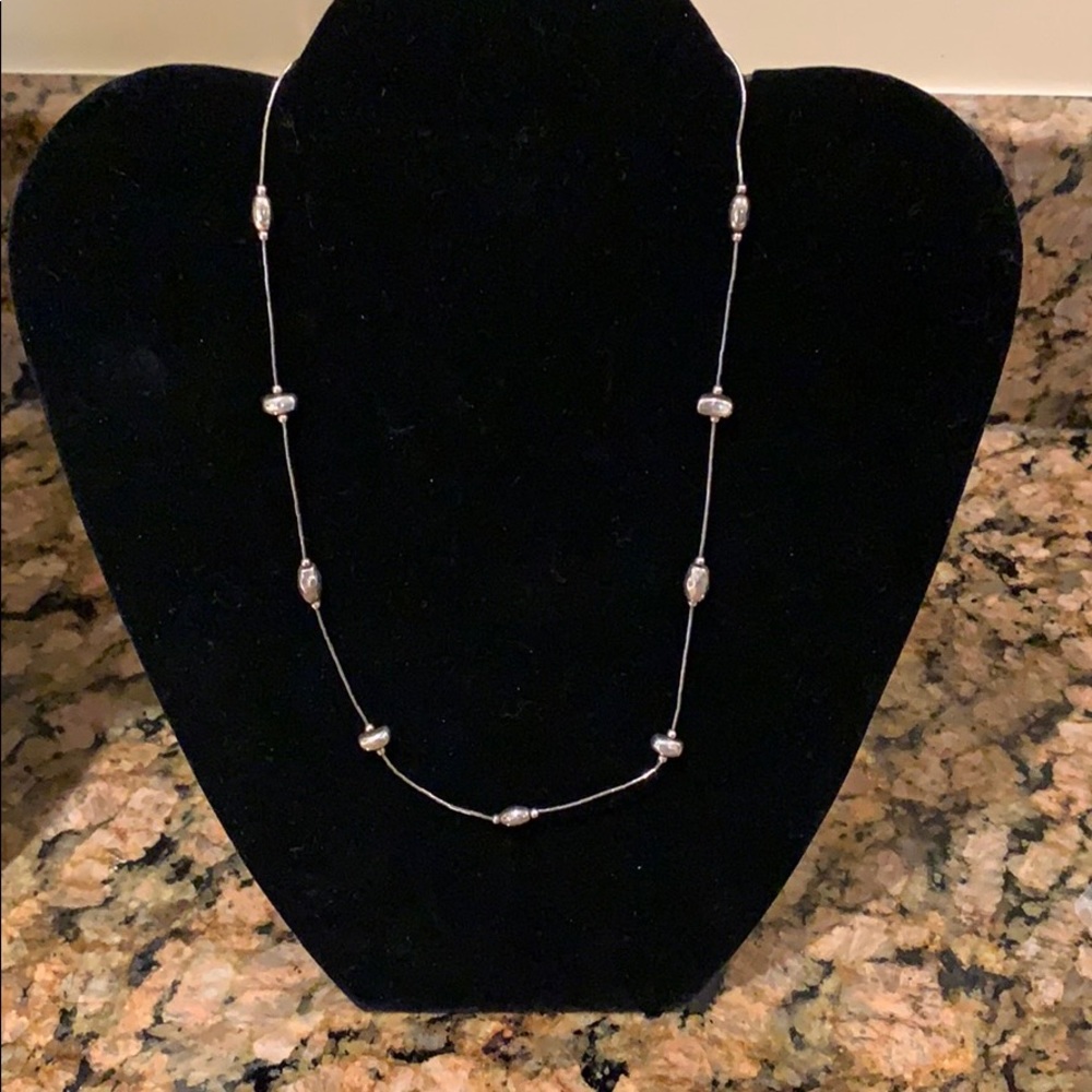 Silpada Silver Beaded Necklace